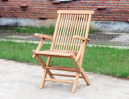 Кресло из дерева тик "Vertica", складное