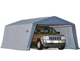 Тентовый гараж 3,7x6,1x2,4м ShelterLogic, серый тент